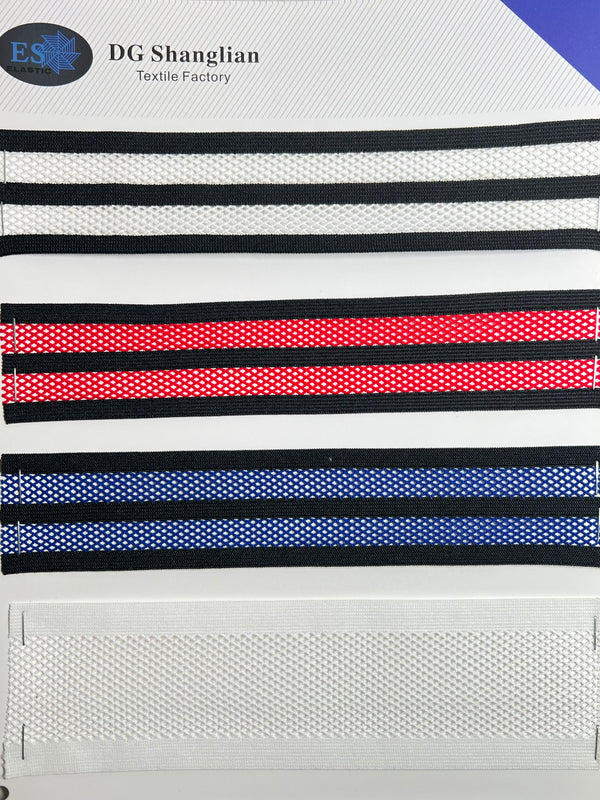 1 inch black stripe elastic band for sewing